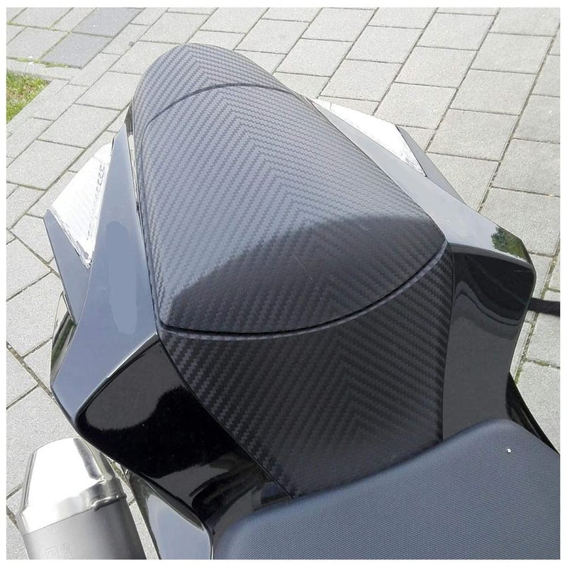 FATExpress Motorcycle Carbon Pattern Rear Passenger Pillion Solo Fairing Tail Cover Rear Seat Cowl for Su.zuki GSXR600 GSXR750 GSXR GSX-R 600 750 2011-2015 2016 2017 2018 2019 2020 2021 2022 2023 (Matte Black) - Image 1